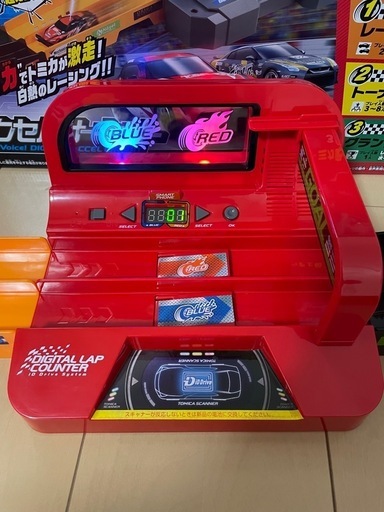 トミカスピードウェイ 実況サウンド  デジタルアクセルサーキット　ミニカー2台付き