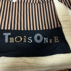 trios onze cinq ストライプ柄長袖　トップス 44サイズの画像