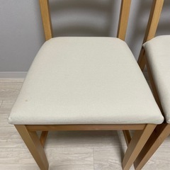 【譲渡先決定】2人用ダイニングテーブル&イス セット イケアの画像