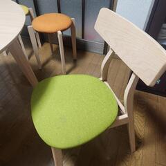 ダイニングテーブル　イス　セット　丸テーブルの画像