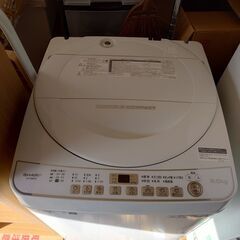 シャープ　全自動洗濯機　6.0Kg ES-G60UC-W　2018年製