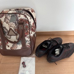 le coq sportif バッグとONOFFゴルフシューズセット