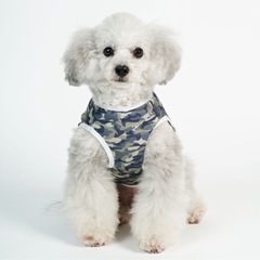 FULL COOL タンクトップ 迷彩 犬服 グッズ 冷感 ひんやり クールの画像