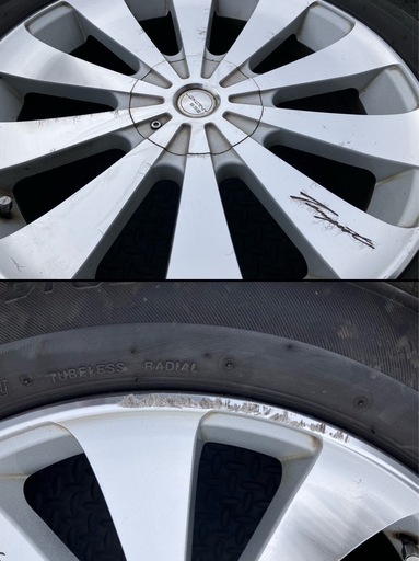 BADX 632 LOXARNY TEMPEST ロクサーニ テンペスト 18×8J ET +38 PCD100/114.3 5H 225/55R18 コンケイブ アルファード ヴェルファイア等に