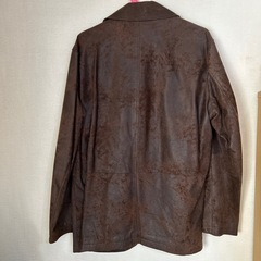 メンズ皮ジャケットの画像