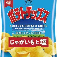 本日限定！湖池屋ポテトチップス　じゃがいもと塩60g 12袋