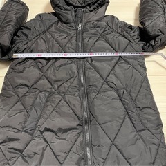 新品 レディース ロング アウター ダウン Mサイズくらい 黒  の画像