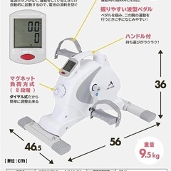 美原店 アルインコ(ALINCO) フィットネスバイク エアロマグネティックバイク ミニ 8段階負荷 大型液晶メーター 省スペース AFB2018W 静音 の画像