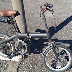 折りたたみ自転車(ブラック) 16インチ