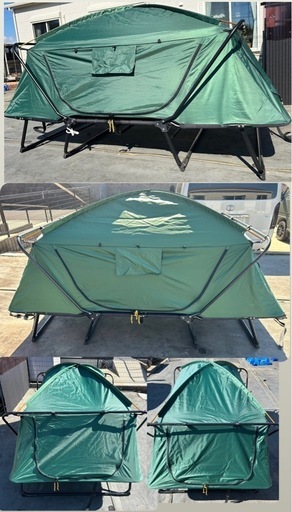 DreamYS キャンプ テント 2人用 テントベッド 折り畳み式 ベッド コットテント 高床式