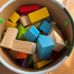 【受け渡し決定】100ピース木製ブロックの画像