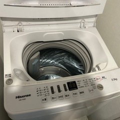 【格安】Hisense 5.5kg洗濯機お譲りします！の画像