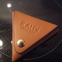未使用品　KALDI　レザーコインケース