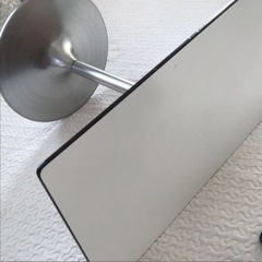 【ヴィンテージ好き】カリモク風 白テラコッタ ヴィンテージカフェテーブルの画像