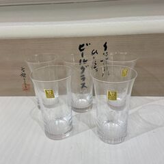 カガミクリスタル　ひとくちビールグラス５客セット