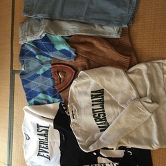 メンズM、Lサイズ　冬物トップス5枚とおまけジーパン2枚