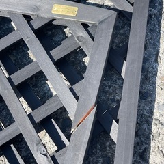 リビングアウト(Living Out) プランターラティス 木製 ダークブラウン