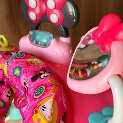bright startsディズニーベビー・ミニーマウス、ピーカブーアクティビティジャンパー、ブライトスター ミニーマウス activity jumper  ジャンパルー
の画像