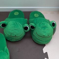 カエルさんのスリッパ🐸 フリーサイズの画像