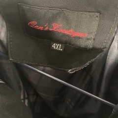 ジャケット メンズ 4XLサイズ 黒の画像
