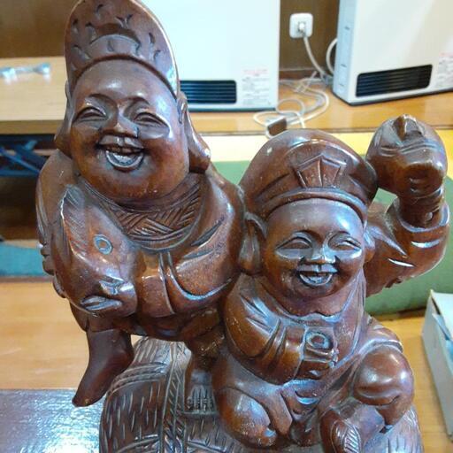 縁起物木彫り七福神