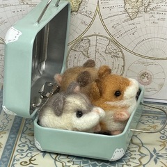 ハムスターさんとミニトランクセットの画像