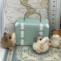 ハムスターさんとミニトランクセットの画像