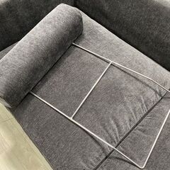 Francfranc フランフラン ラージュ ソファ 3S W1860 ダークグレー 3人掛け 中古家具 店頭引取歓迎 R9248の画像