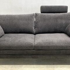 Francfranc フランフラン ラージュ ソファ 3S W1860 ダークグレー 3人掛け 中古家具 店頭引取歓迎 R9248の画像