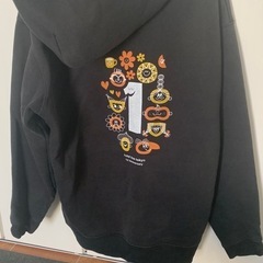 メンズ パーカー Lサイズ 黒の画像