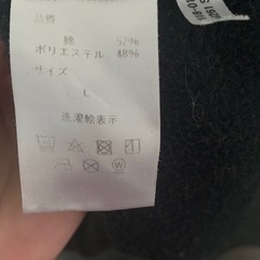 メンズ パーカー Lサイズ 黒の画像
