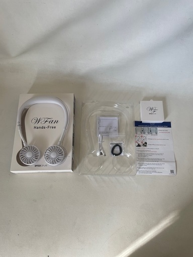 BLUEIDEE SPICE of Life ハンズフリー Wファン ダブルファン ホワイト 未使用自宅保管品