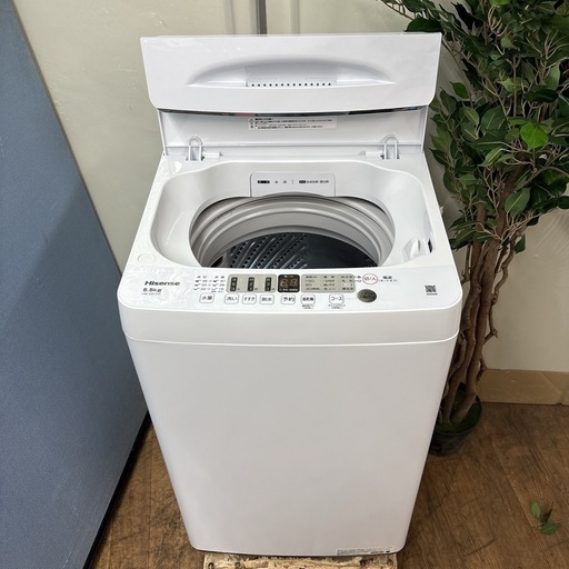 I363 ? ジモティー限定価格！ 2023年製の美品♪ Hisense 洗濯機 （5.5㎏）⭐ 動作確認済 ⭐ クリーニング済