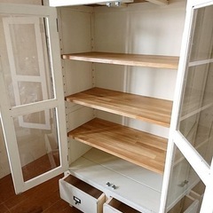 【美品】【値下げ】キャビネット ヴィンテージ キッチン棚 本棚の画像