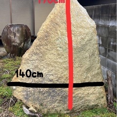 巨大庭石　国産石　鑑賞石　庭　坪庭　ガーデニング　置物　オブジェ170cm①の画像