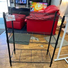 【リサイクルショップどりーむ鹿大前店】No850　メタルラック　スチールラック　幅広低身長　使い勝手抜群　便利品の画像