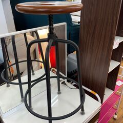 【リサイクルショップどりーむ鹿大前店】No.1020　イス　カウンターチェア　高さ調整可能　オシャレ　回転いす　の画像