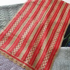 レース編み　透かし編み　ショール　ストール　まとめ　9枚　の画像