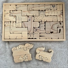 型はめパズル 木のおもちゃ 中古