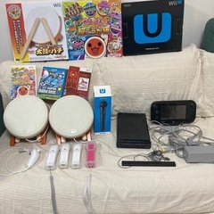 WiiU 本体　ソフト　マイク　コントローラー　太鼓