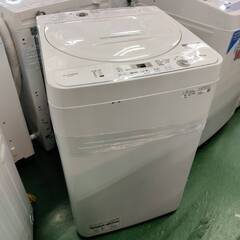 シャープ SHARP 全自動洗濯機 幅56.5cm(ボディ幅52.0cm) 5.5kg ステンレス槽 ホワイト系 ES-GE5E-W