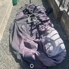 バイクカバーとロック二つと鍵付き