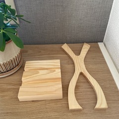 天然木製 お札スタンド　神棚の画像