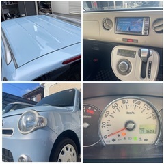 売約済み⭐️車検2年取得済⭐️コミコミ⭐️即納⭐️お洒落な青白2トーン　ミラココアプラスX  NAVI・TV・Bluetoothの画像