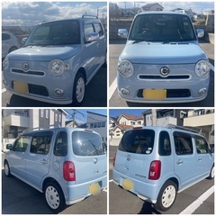 売約済み⭐️車検2年取得済⭐️コミコミ⭐️即納⭐️お洒落な青白2トーン　ミラココアプラスX  NAVI・TV・Bluetoothの画像