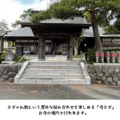 相模原市緑区/春のお寺ヨガ体験参加者募集の画像
