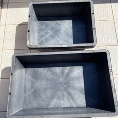 メダカ　目高　金魚　トロ箱40Ｌ2個60Ｌ2個セット