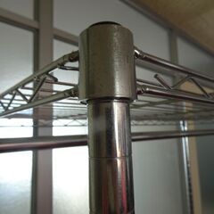 アルミラック ワードローブ■棚 衣類 収納 ハンガーラック 現状品の画像