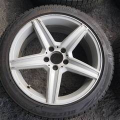メルセデスベンツ 225/45R18 スタンドレスタイヤホイール4本セットW205,W206キャップ付きの画像
