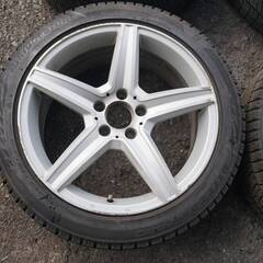 メルセデスベンツ 225/45R18 スタンドレスタイヤホイール4本セットW205,W206キャップ付きの画像